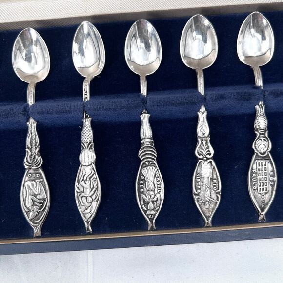 Vintage Prata 99 Silver Plated Spoons - Set of 12 from Brazil in Original Box - Picture 4 of 8